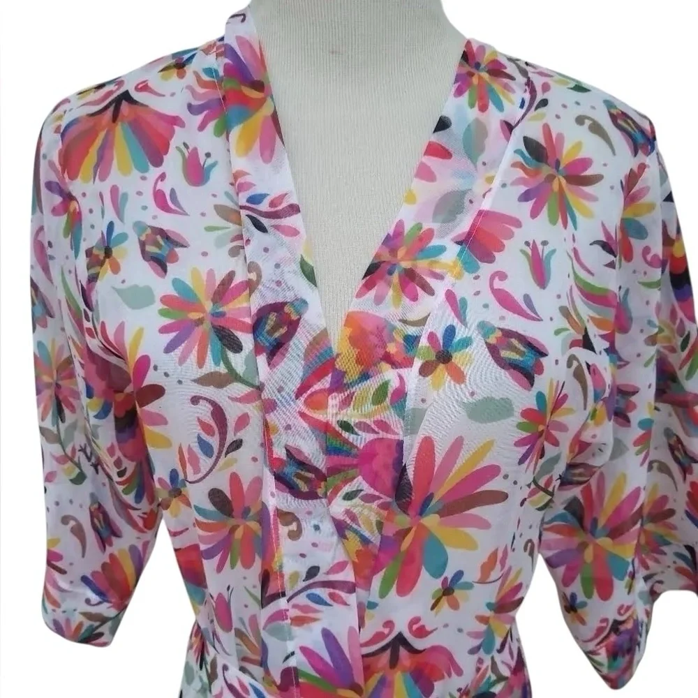 NWOT Verdelimon Caftan Swim Cover-up In Tapiz One Size fits most retail $257 - Picture 10 of 12